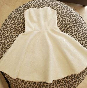 Top Shop retro creme sweetheart dress